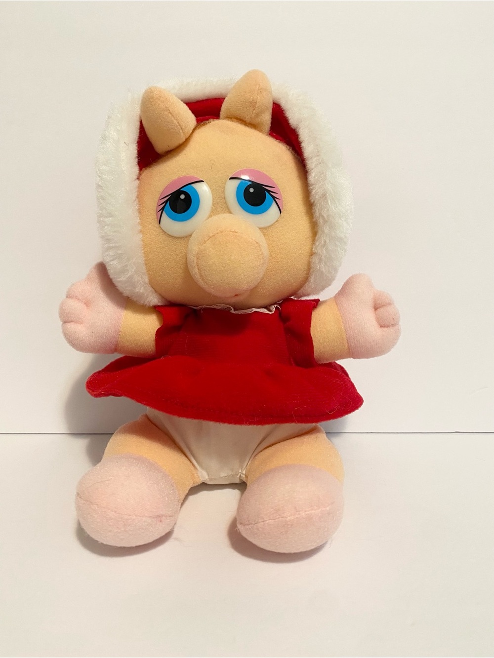 Miss Piggy Muppets Plush Vintage 1987 Stuffed Animal Toy 8” Jim Henson 80s